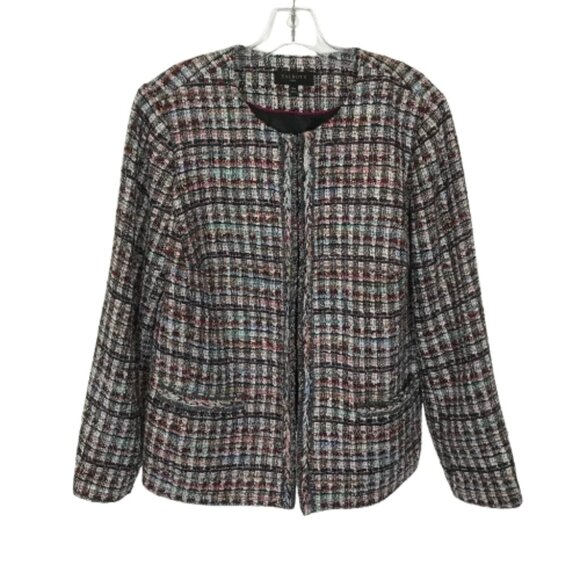 Talbots Womens Plus Size 16W Multicolor Adele Tweed Dress Blazer Jacket - Picture 3 of 6